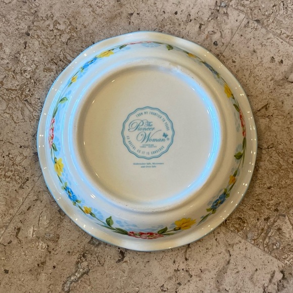 Pioneer Woman  Sweet Rose 5.75  Inch Mini Ceramic Pie Dish - Picture 2 of 7